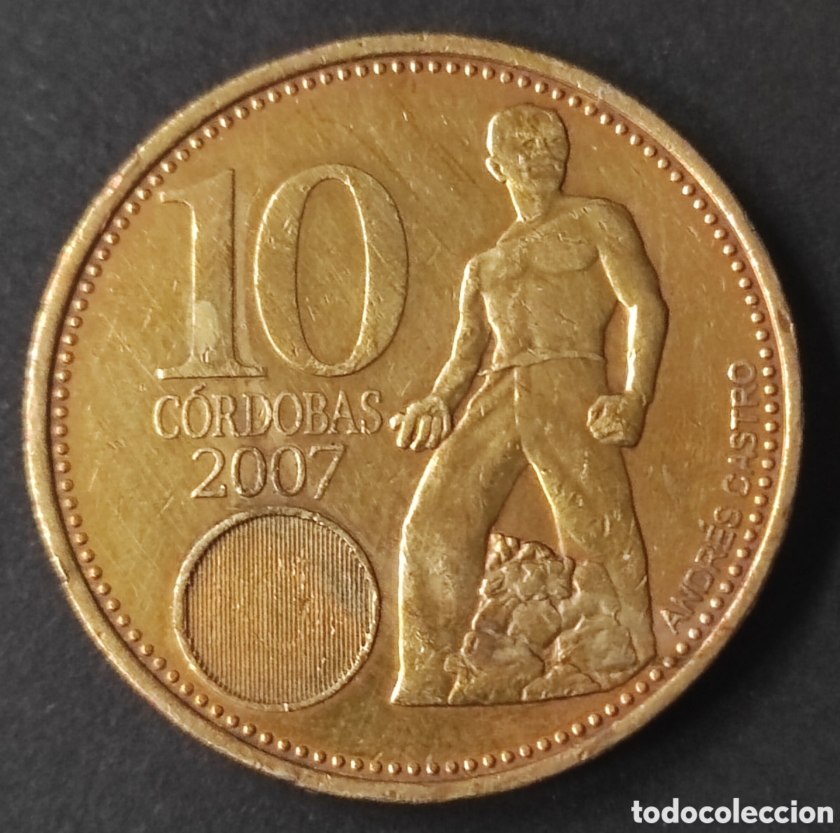 Moedas antigas da Am&eacute;rica: Nicaragua. 2007. 10 c&oacute;rdobas
