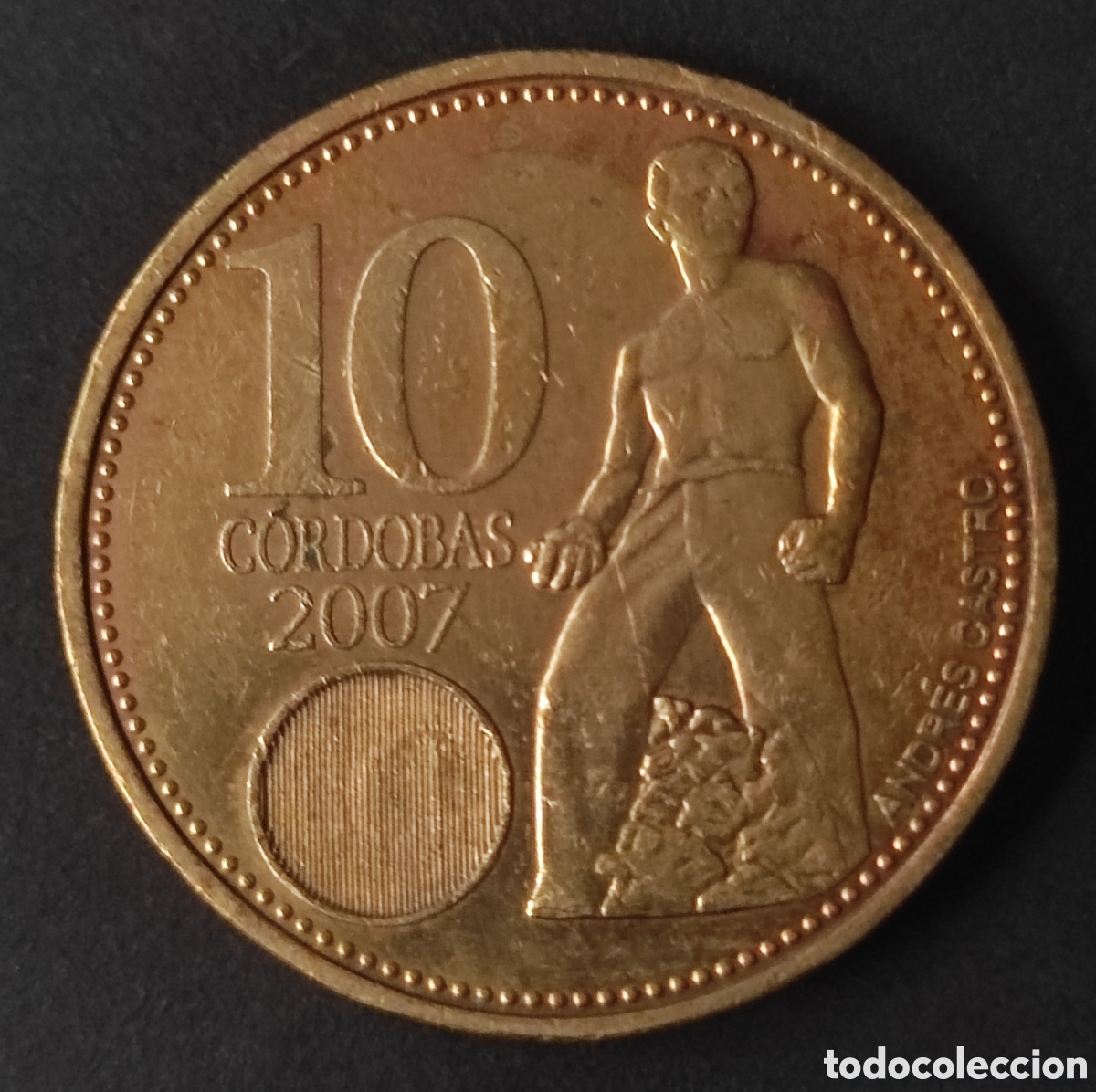 Moedas antigas da Am&eacute;rica: Nicaragua. 2007. 10 c&oacute;rdobas