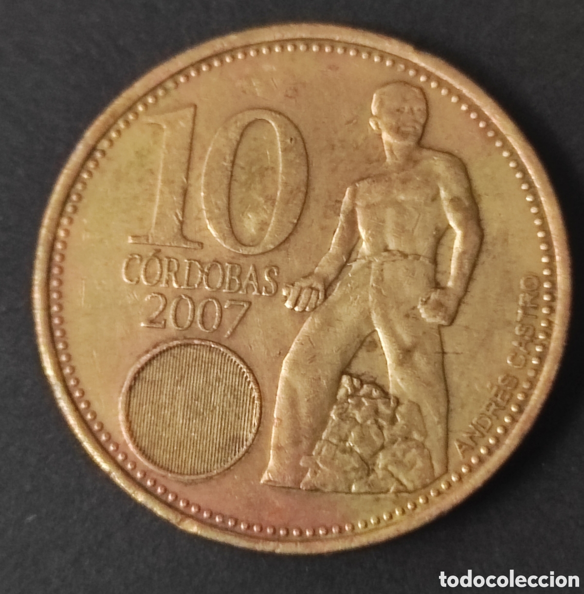 Moedas antigas da Am&eacute;rica: Nicaragua. 2007. 10 c&oacute;rdobas
