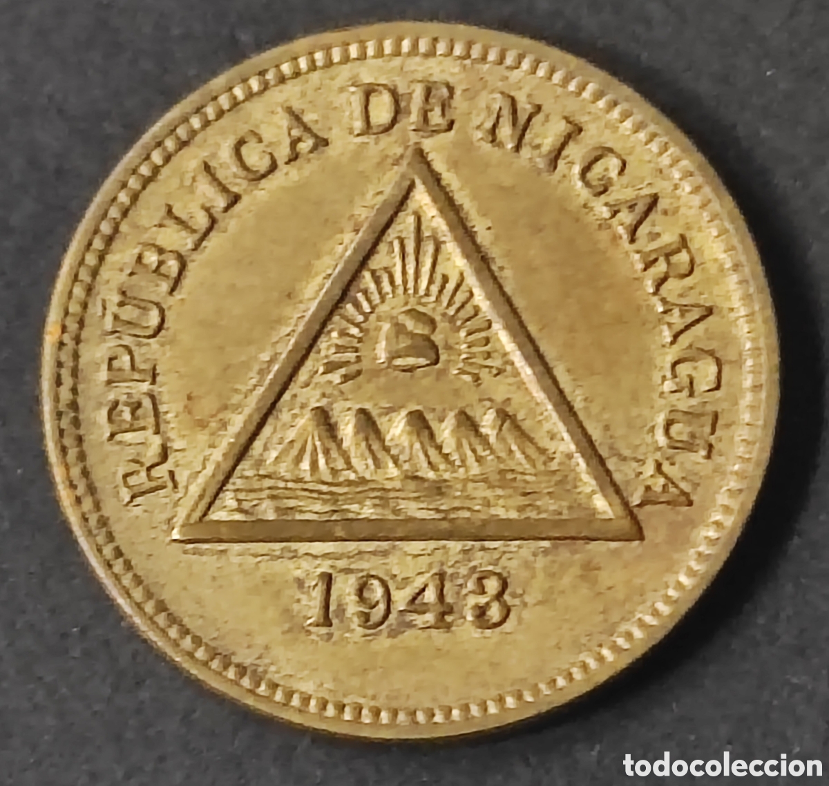 Moedas antigas da Am&eacute;rica: Nicaragua. 1943. 1 centavo