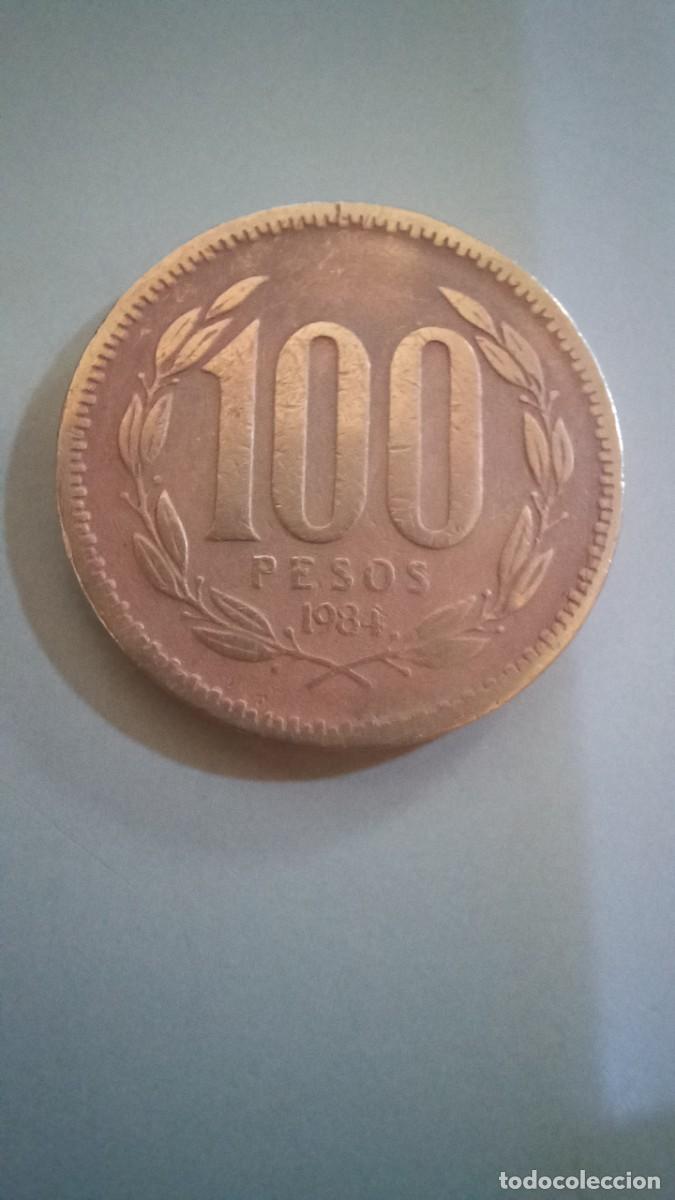 Monedas antiguas de Am&eacute;rica: Moneda de Chile de 100 pesos, 1984 - Foto 1