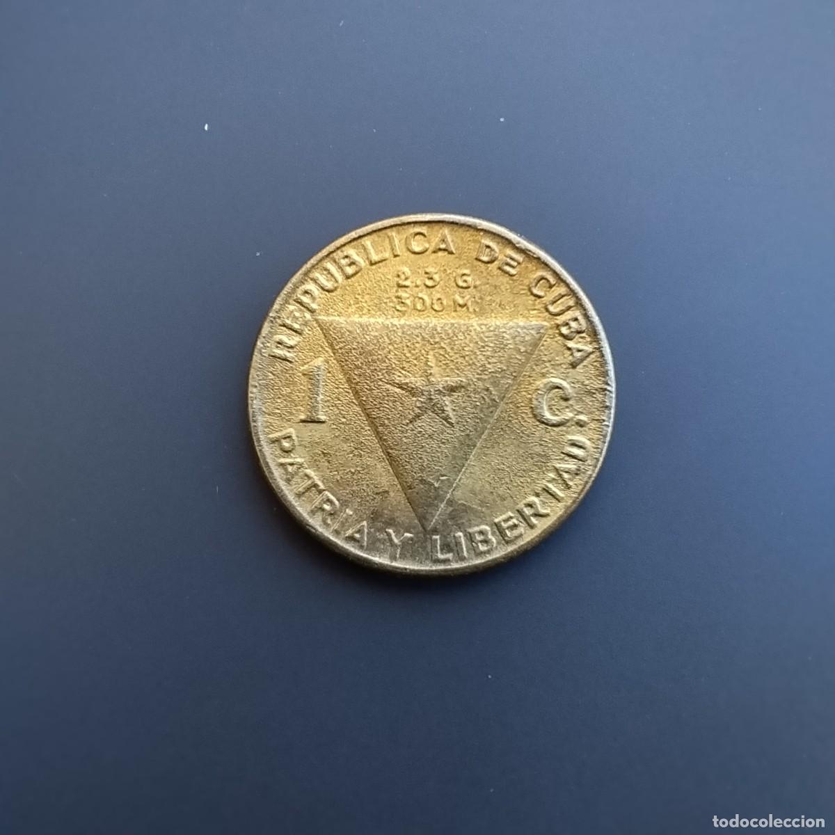 Monedas antiguas de Am&eacute;rica: Moneda 1 centavo, Cuba 1953 - Foto 2