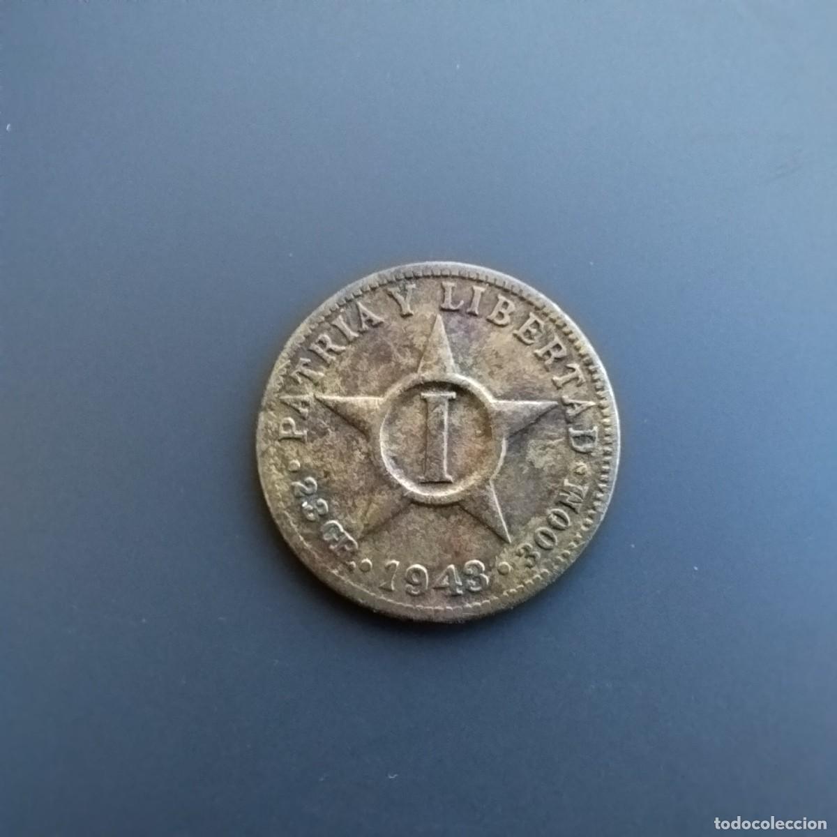 Monedas antiguas de Am&eacute;rica: Moneda 1 centavo, Cuba 1943 - Foto 1