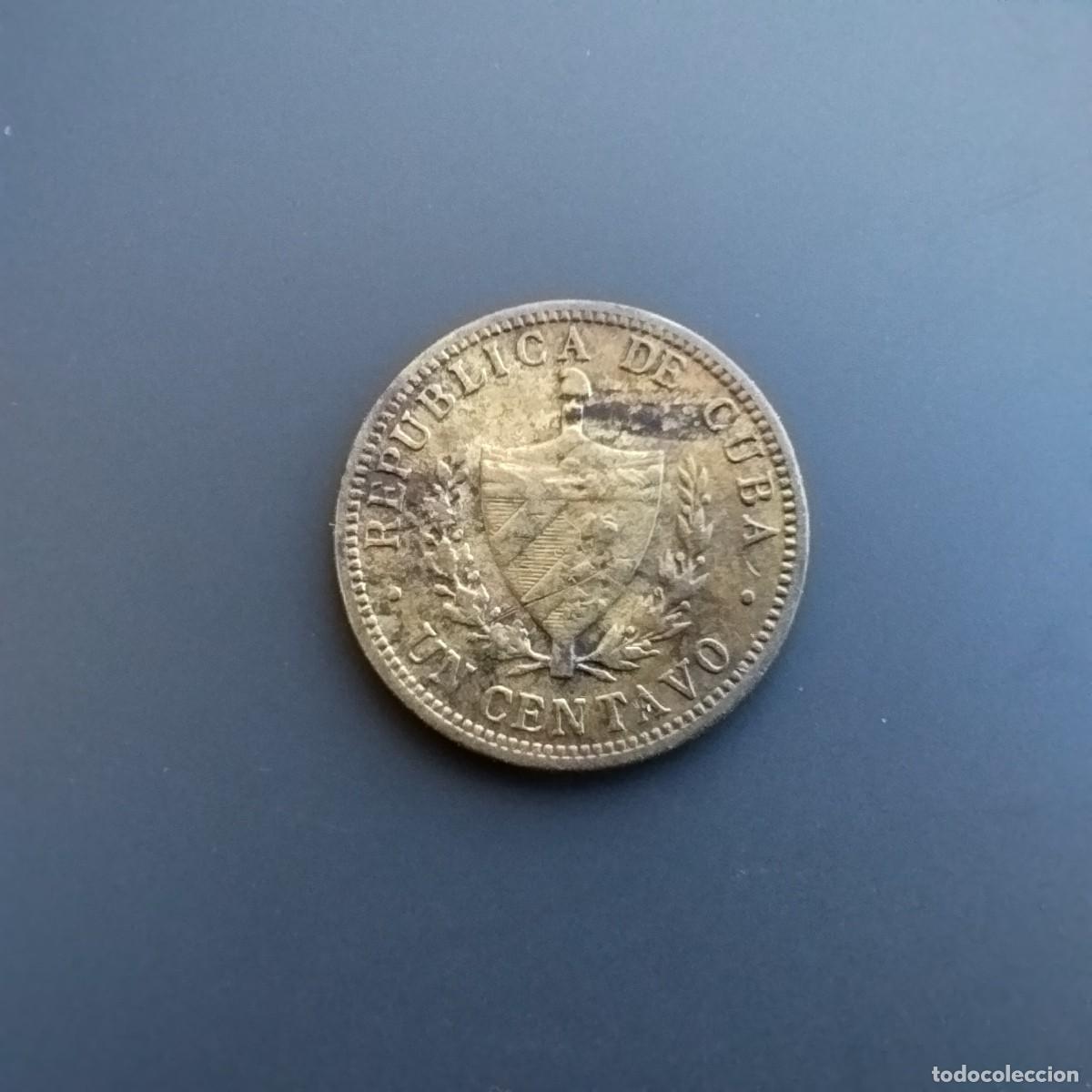 Monedas antiguas de Am&eacute;rica: Moneda 1 centavo, Cuba 1943 - Foto 2