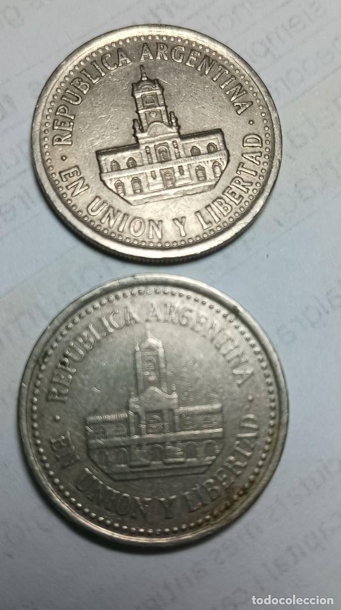 Monedas antiguas de Am&eacute;rica: ERROR - MONEDA ARGENTINA 25 CENTAVOS 1994 - 2 VARIANTES - Foto 2