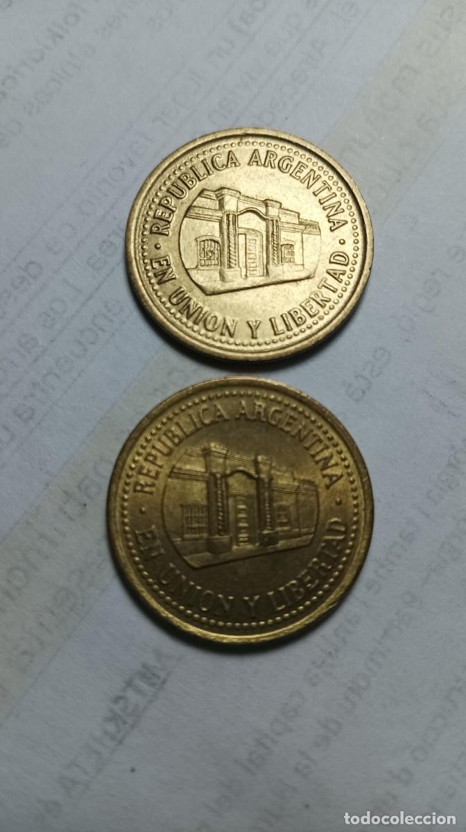 Monedas antiguas de Am&eacute;rica: ERROR - MONEDA ARGENTINA 50 CENTAVOS 1993 - 2 VARIANTES - Foto 2