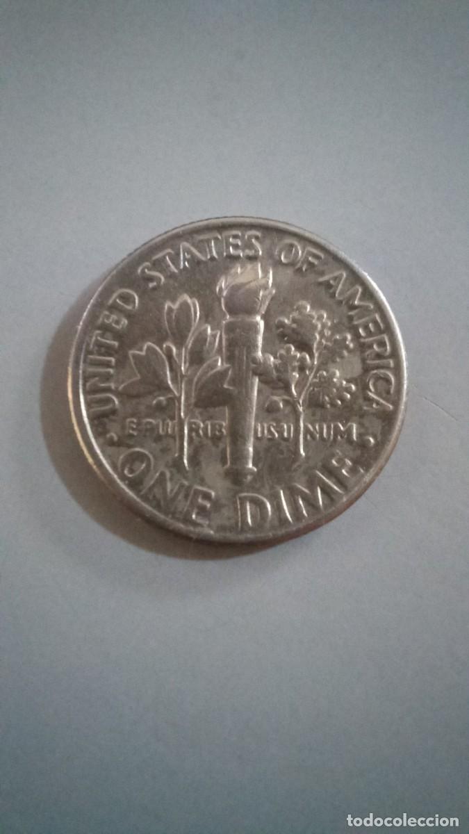 Monedas antiguas de Am&eacute;rica: Moneda de EEUU de 1 dime, 1990 P - Foto 2