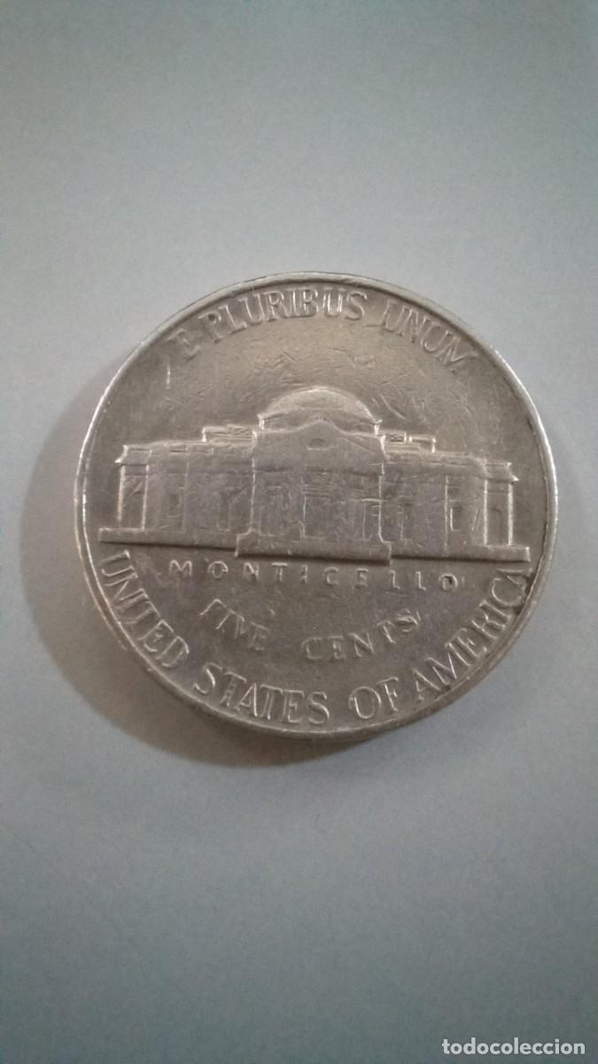 Monedas antiguas de Am&eacute;rica: Moneda de EEUU de 5 centavos, 1990 D - Foto 2