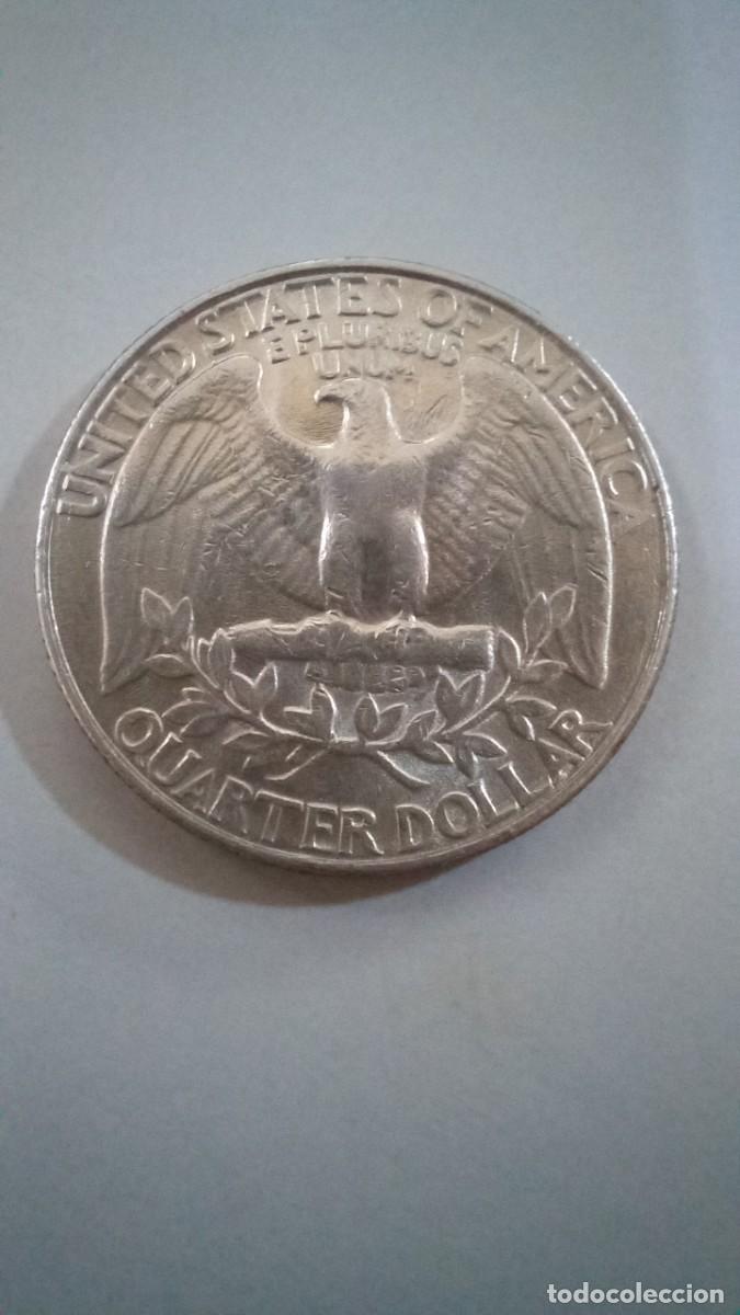 Monedas antiguas de Am&eacute;rica: Moneda de EEUU de 1/4 de dollar, 1990 P - Foto 2