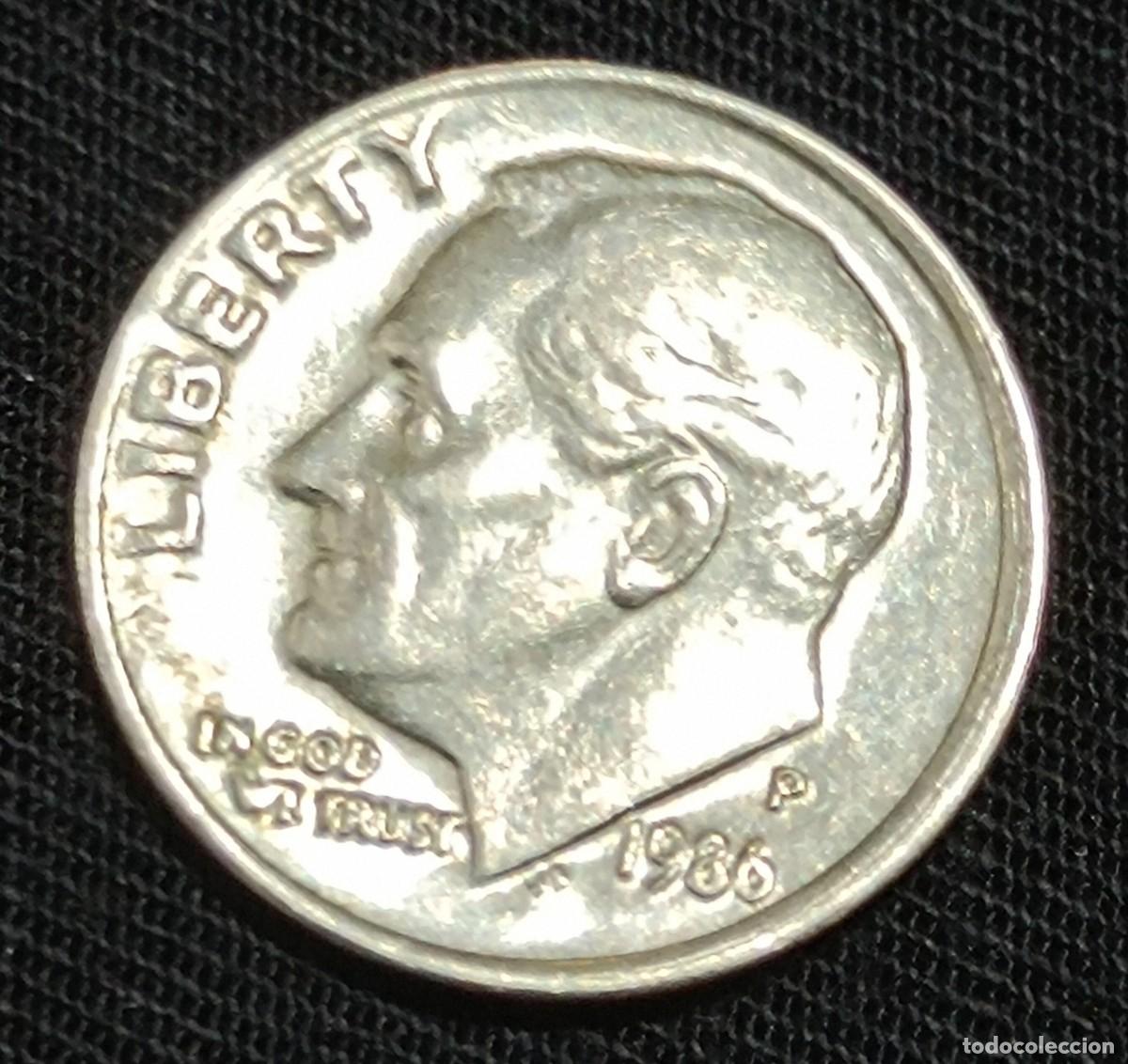 Monedas antiguas de Am&eacute;rica: Moneda one dinem USA. - Foto 1