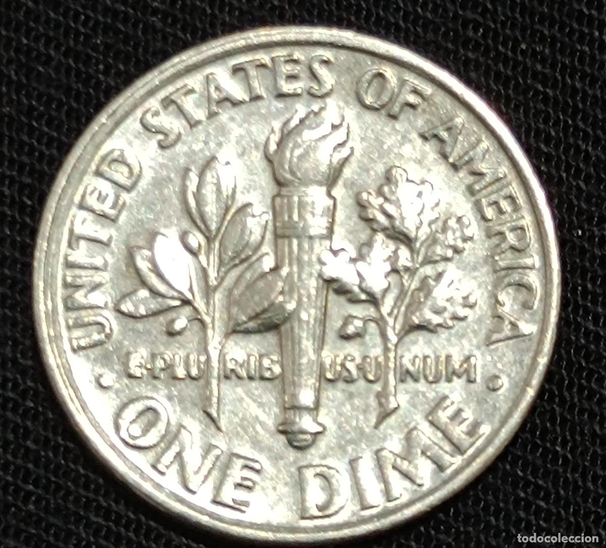 Monedas antiguas de Am&eacute;rica: Moneda one dinem USA. - Foto 2
