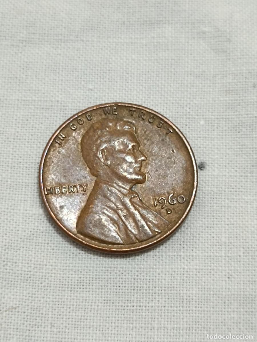Monedas antiguas de Am&eacute;rica: Moneda one cent de d&oacute;lar USA. - Foto 1