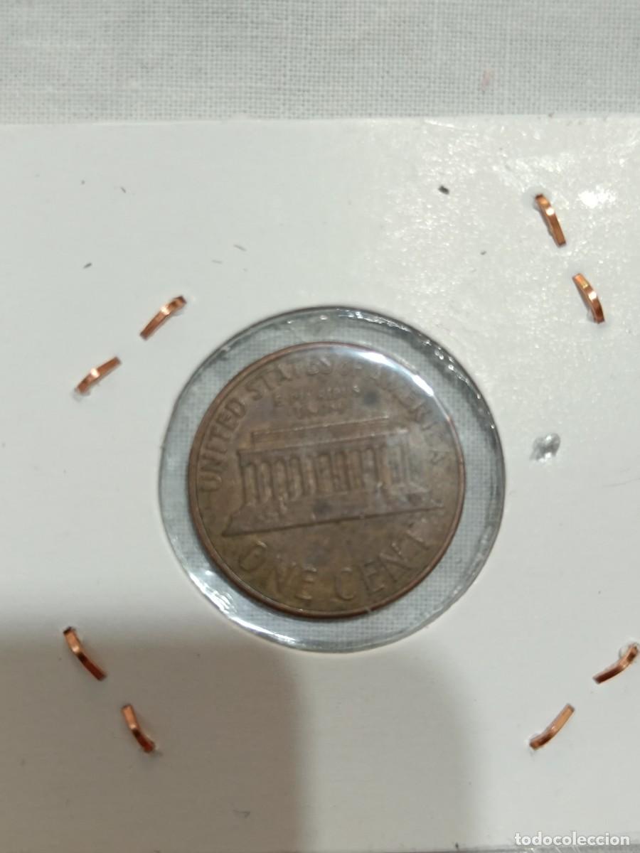 Monedas antiguas de Am&eacute;rica: Moneda one cent de d&oacute;lar USA. - Foto 2