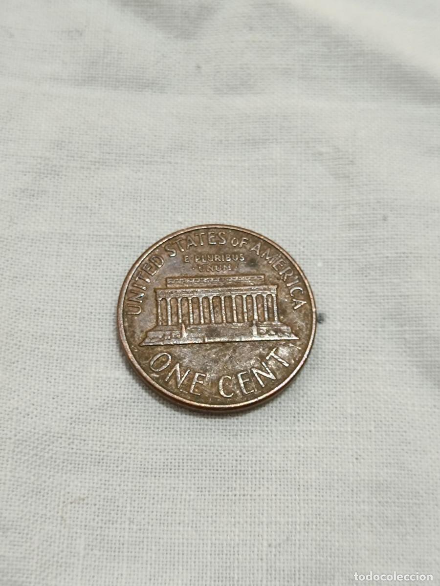 Monedas antiguas de Am&eacute;rica: Moneda one cent de d&oacute;lar USA. - Foto 3
