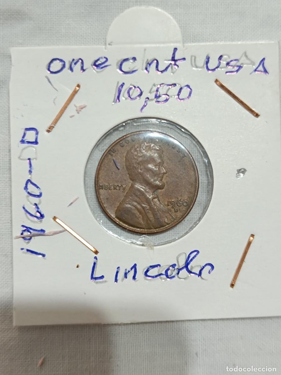 Monedas antiguas de Am&eacute;rica: Moneda one cent de d&oacute;lar USA. - Foto 4