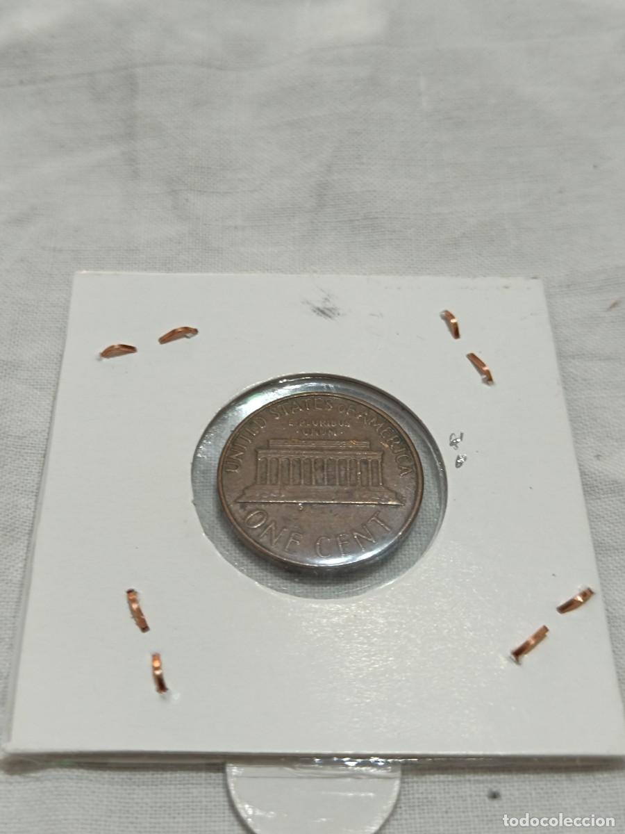 Monedas antiguas de Am&eacute;rica: Moneda one cent de d&oacute;lar USA. - Foto 2