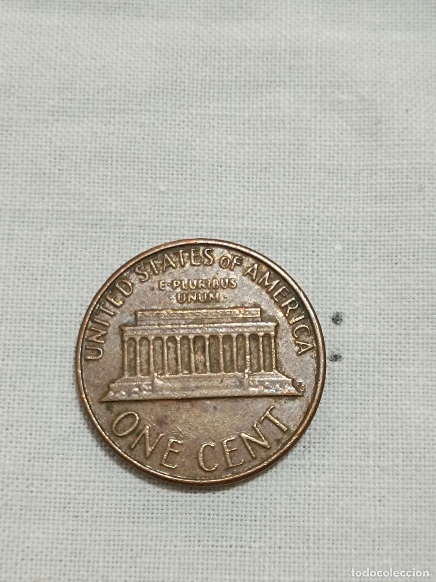 Monedas antiguas de Am&eacute;rica: Moneda one cent de d&oacute;lar USA. - Foto 3