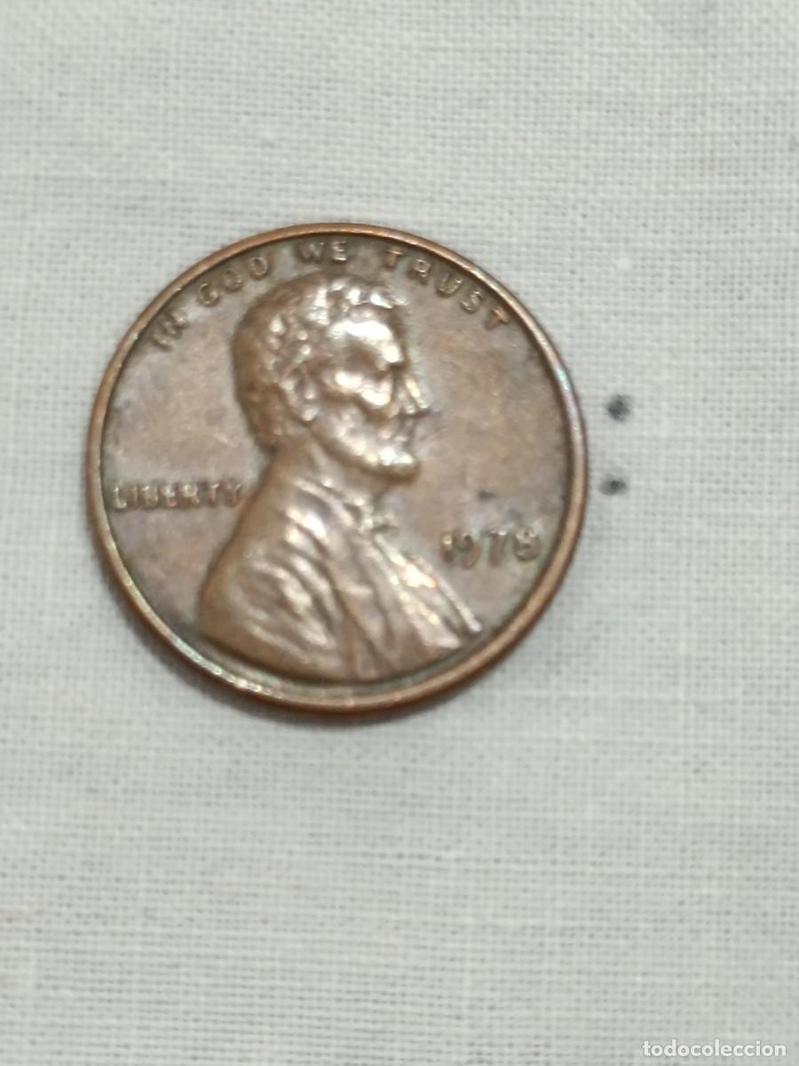 Monedas antiguas de Am&eacute;rica: Moneda one cent de d&oacute;lar USA. - Foto 1