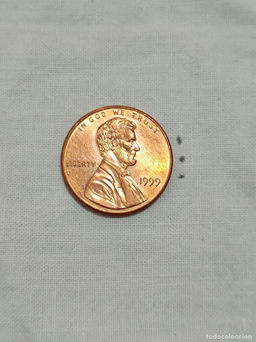 Monedas antiguas de Am&eacute;rica: Moneda one cent de d&oacute;lar USA. - Foto 1
