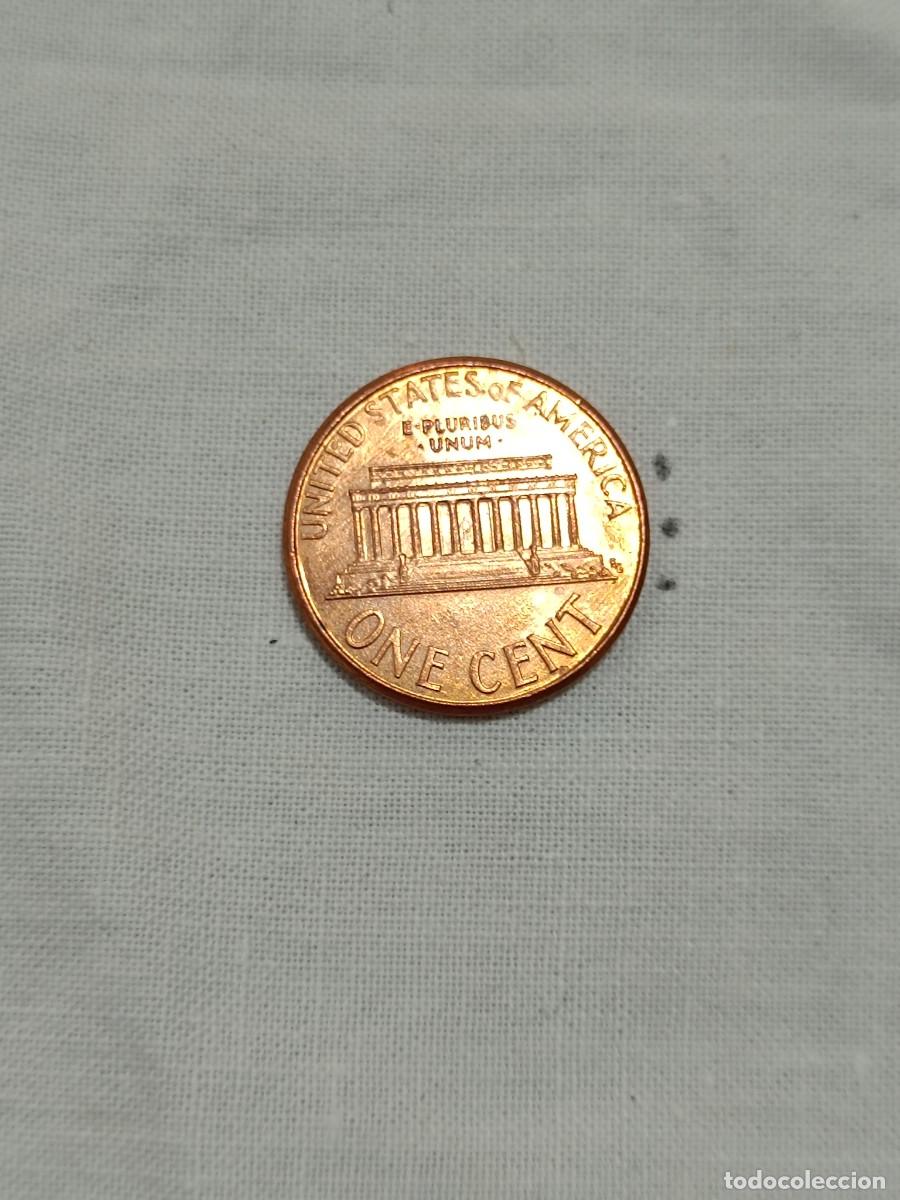 Monedas antiguas de Am&eacute;rica: Moneda one cent de d&oacute;lar USA. - Foto 2