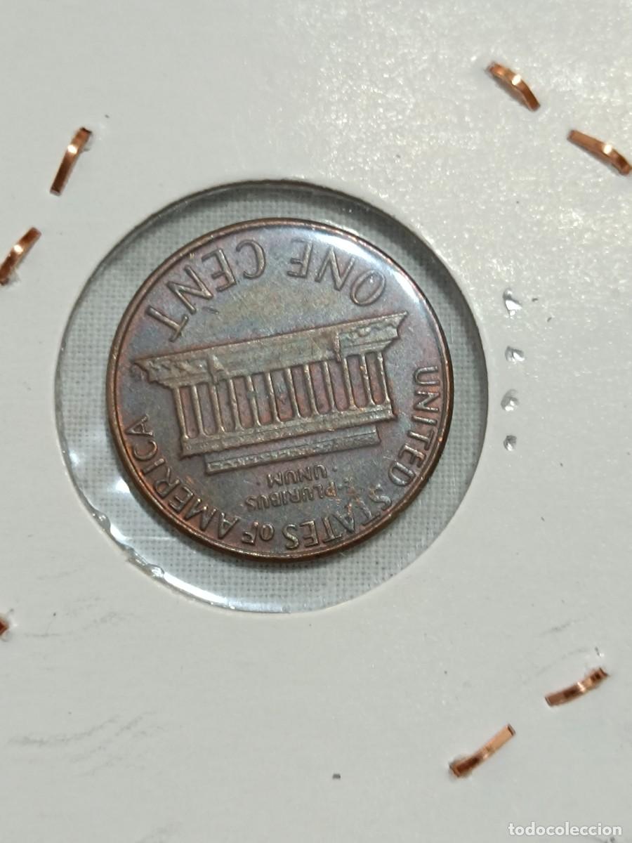 Monedas antiguas de Am&eacute;rica: Moneda one cent de d&oacute;lar USA. - Foto 2