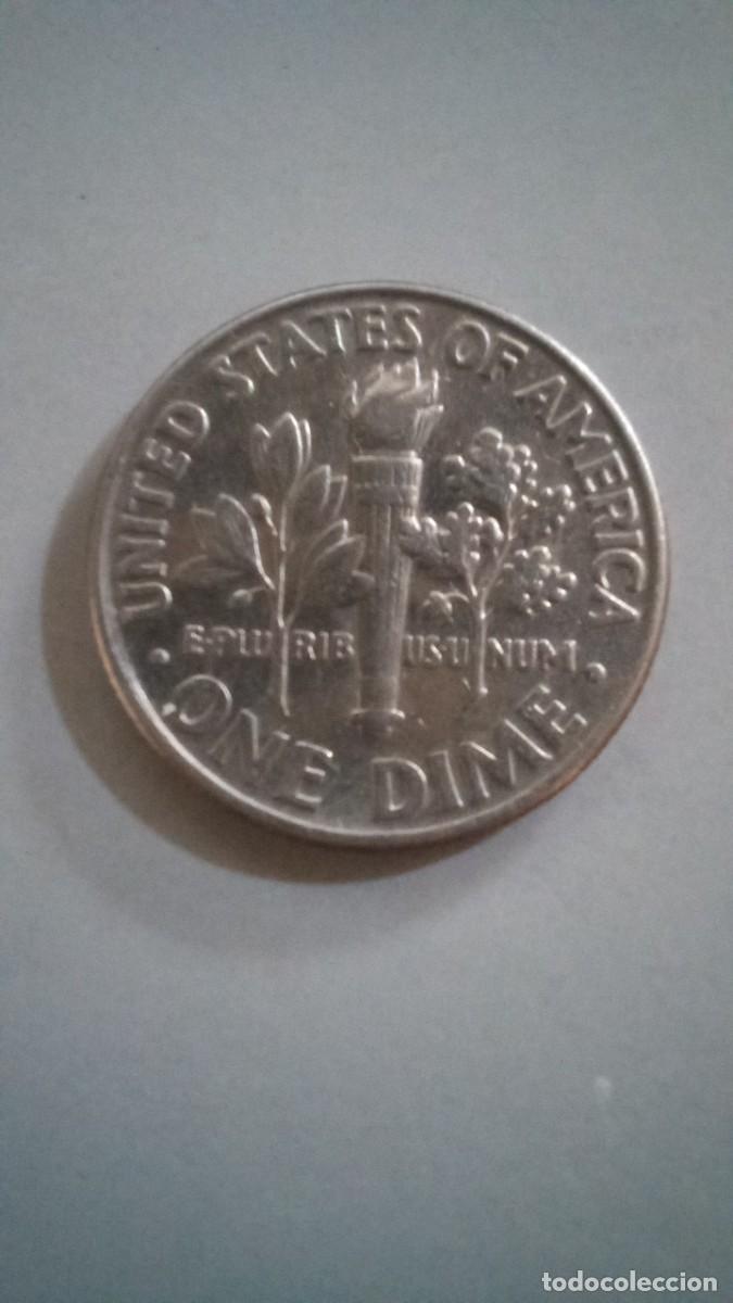 Monedas antiguas de Am&eacute;rica: Moneda de EEUU de 1 dime, 1992 D - Foto 2