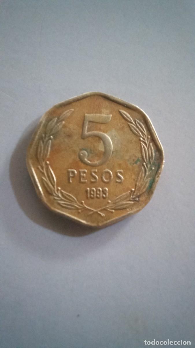 Monedas antiguas de Am&eacute;rica: Moneda de Chile de 5 centavos, 1993 - Foto 1