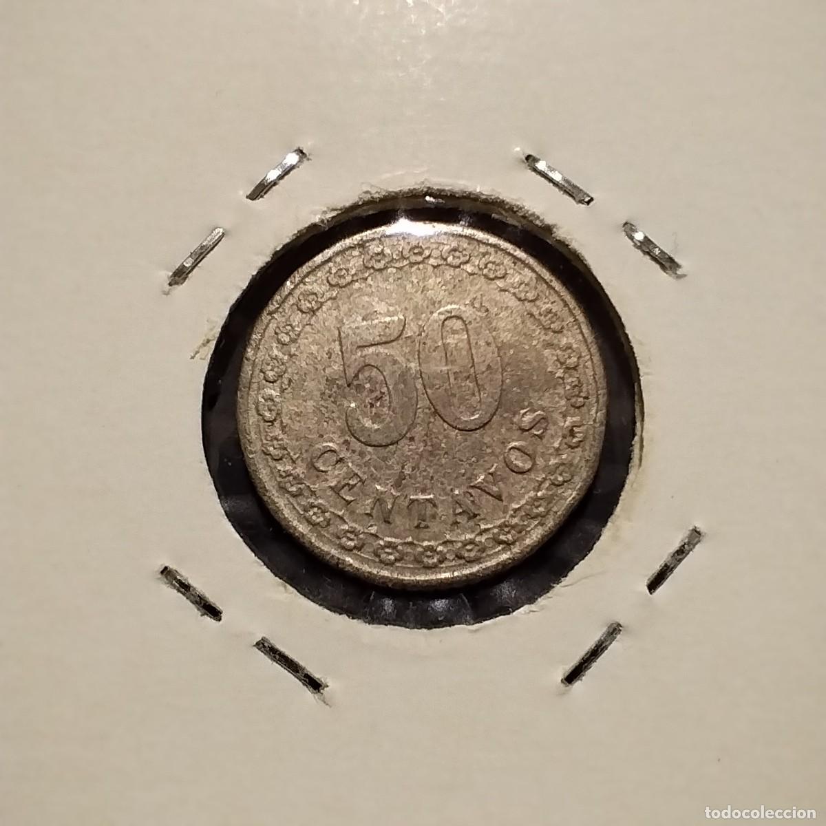 Monedas antiguas de Am&eacute;rica: Moneda 50 centavos, Paraguay 1925 - Foto 2