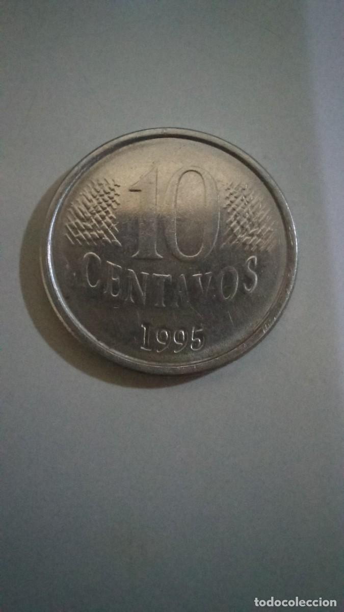 Monedas antiguas de Am&eacute;rica: Moneda de Brasil de 10 centavos, 1995 - Foto 1