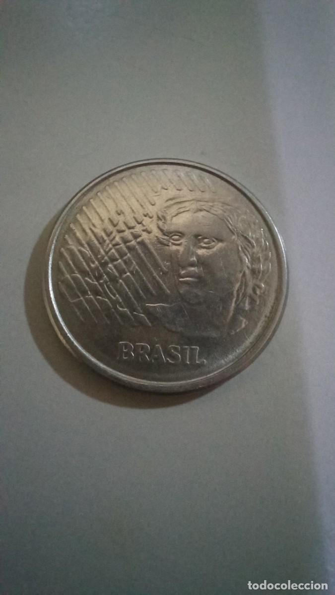Monedas antiguas de Am&eacute;rica: Moneda de Brasil de 10 centavos, 1995 - Foto 2