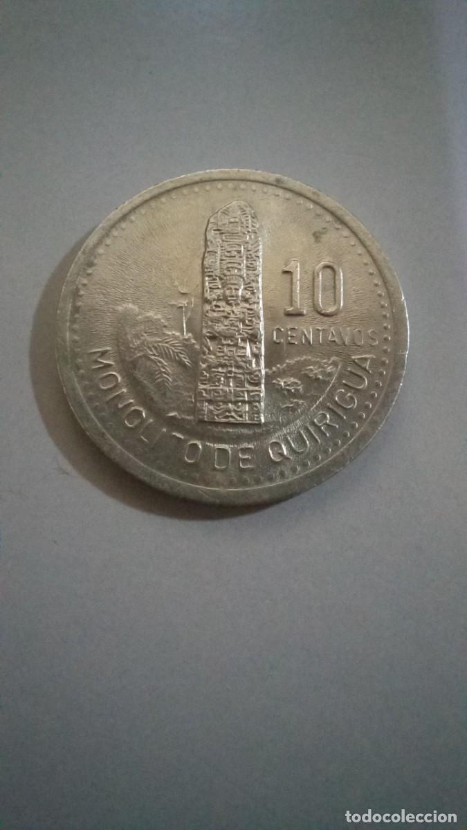 Monedas antiguas de Am&eacute;rica: Moneda de Guatemala de 10 centavos, 1995 - Foto 2