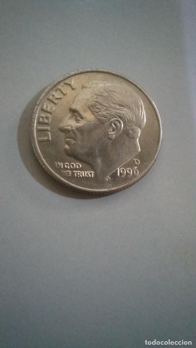 Monete antiche di America: Moneda de EEUU de 10 dime, 1996 D