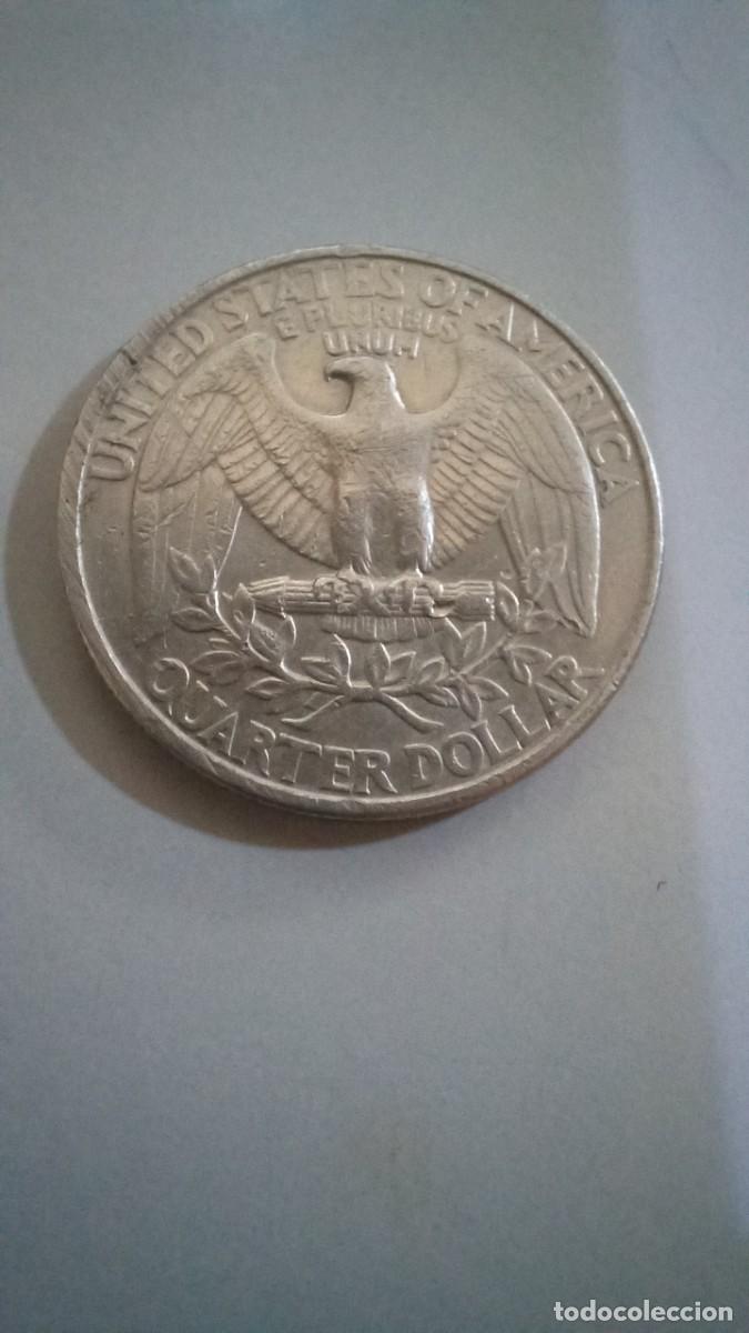 Monedas antiguas de Am&eacute;rica: Moneda de EEUU de 1/4 de dollar, 1996 D - Foto 2