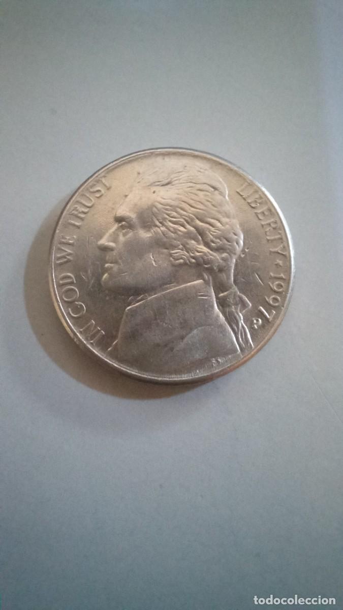 Monedas antiguas de Am&eacute;rica: Moneda de EEUU de 5 centavos, 1997 P - Foto 1