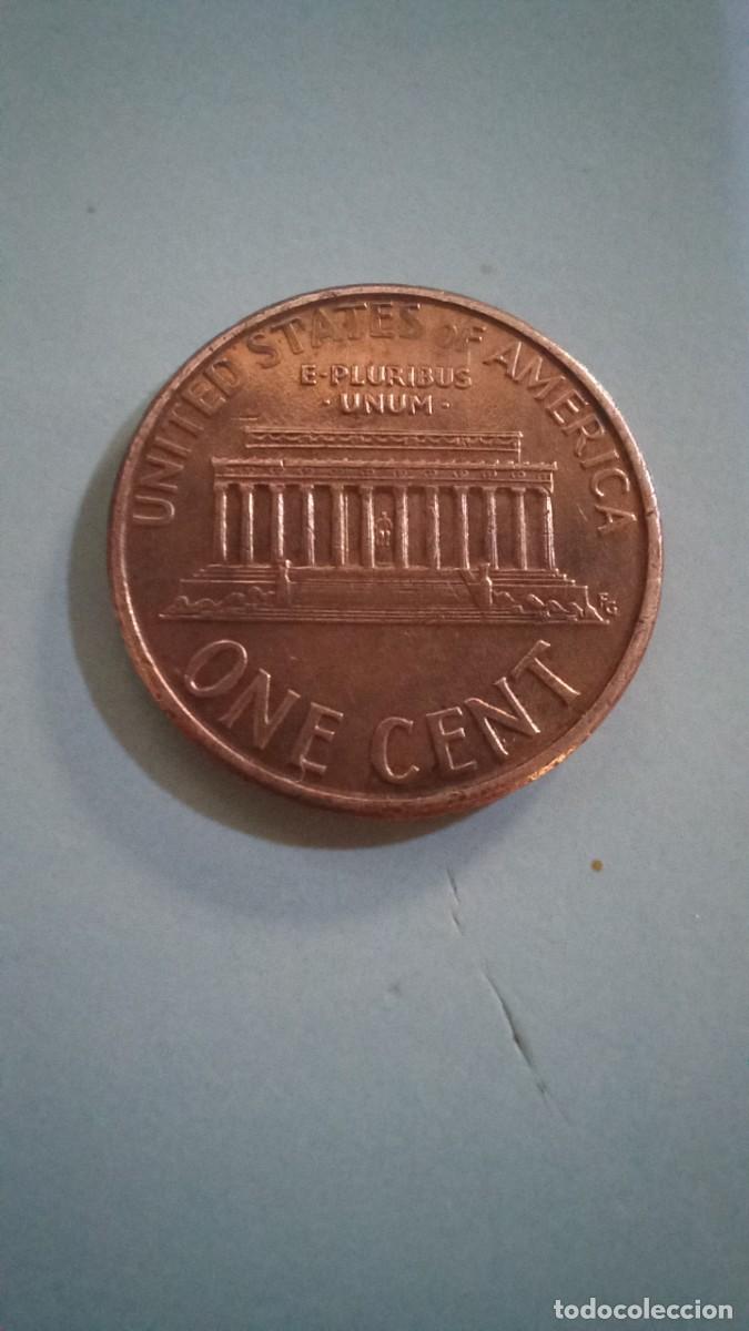Monedas antiguas de Am&eacute;rica: Moneda de EEUU de 1 centavo, close AM, 1996 - Foto 2