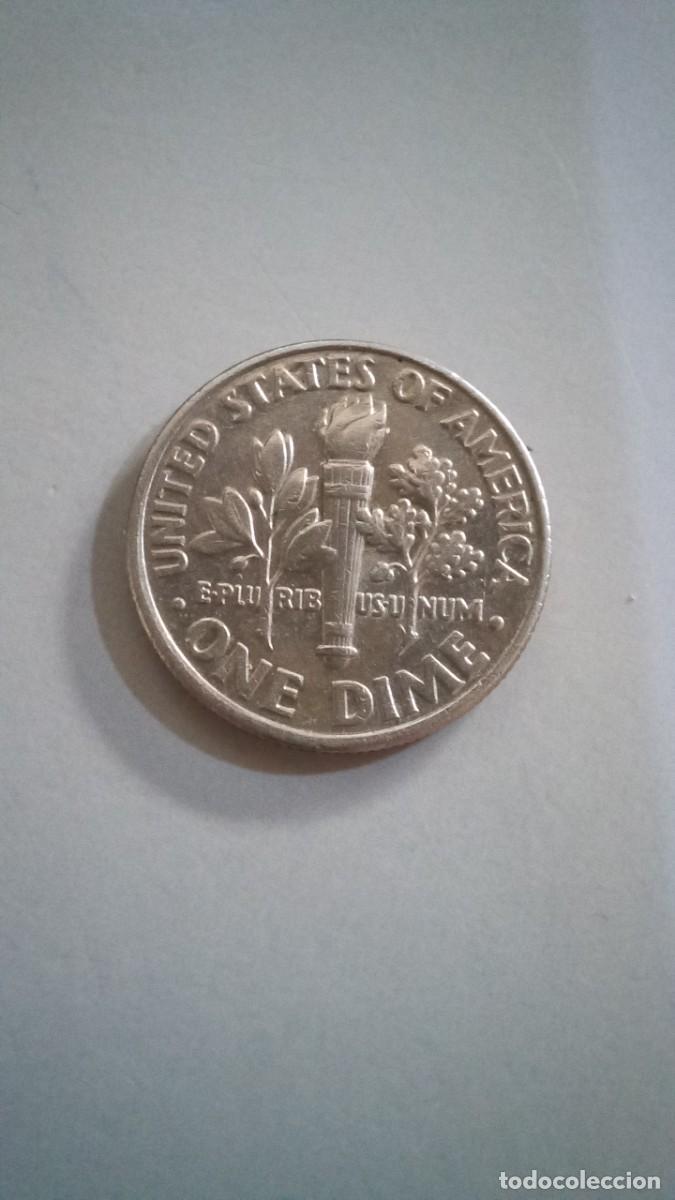 Monedas antiguas de Am&eacute;rica: Moneda de EEUU de 1 dime, 1998 P - Foto 2