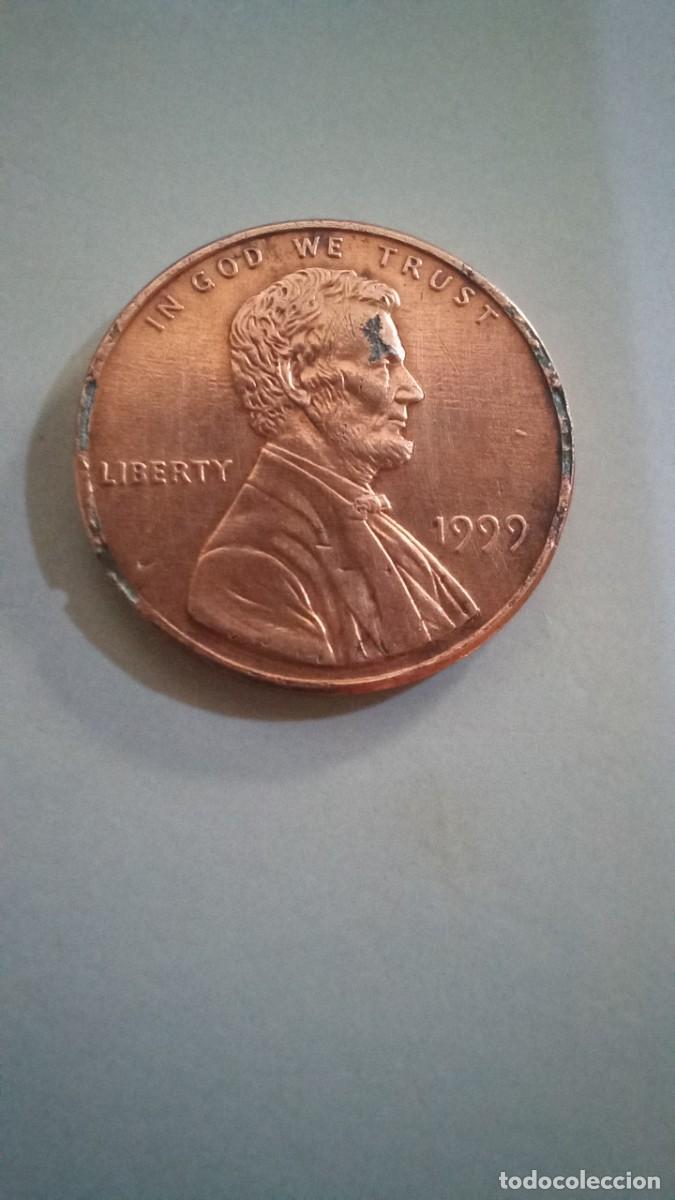 Monedas antiguas de Am&eacute;rica: Moneda de EEUU de 1 centavo, 1999 - Foto 1