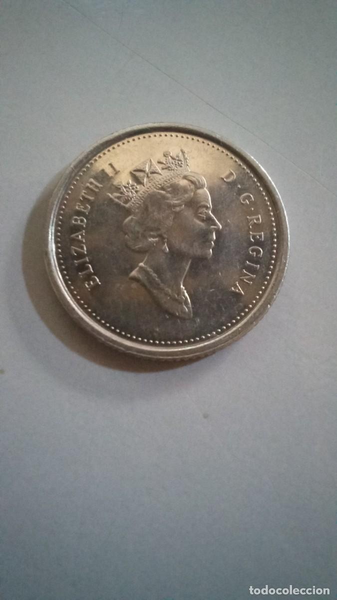 Monedas antiguas de Am&eacute;rica: Moneda de Canada de 10 centavos, 1999 - Foto 2