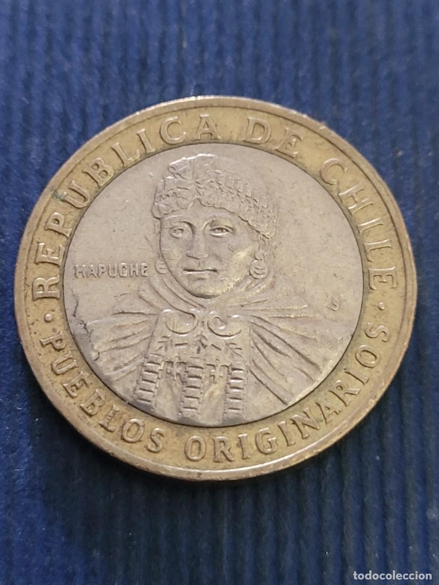 Monedas antiguas de Am&eacute;rica: Moneda 100 pesos 2008 Chile - Foto 1