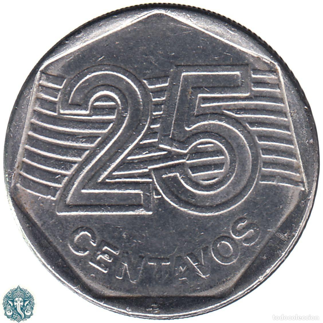 Monedas antiguas de Am&eacute;rica: BRASIL 25 Centavos 1994 KM#634 - Foto 2