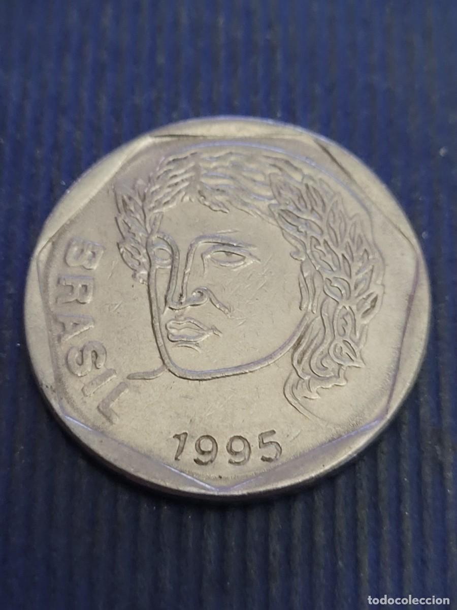 Monedas antiguas de Am&eacute;rica: Moneda 25 centavos 1995 Brasil - Foto 1