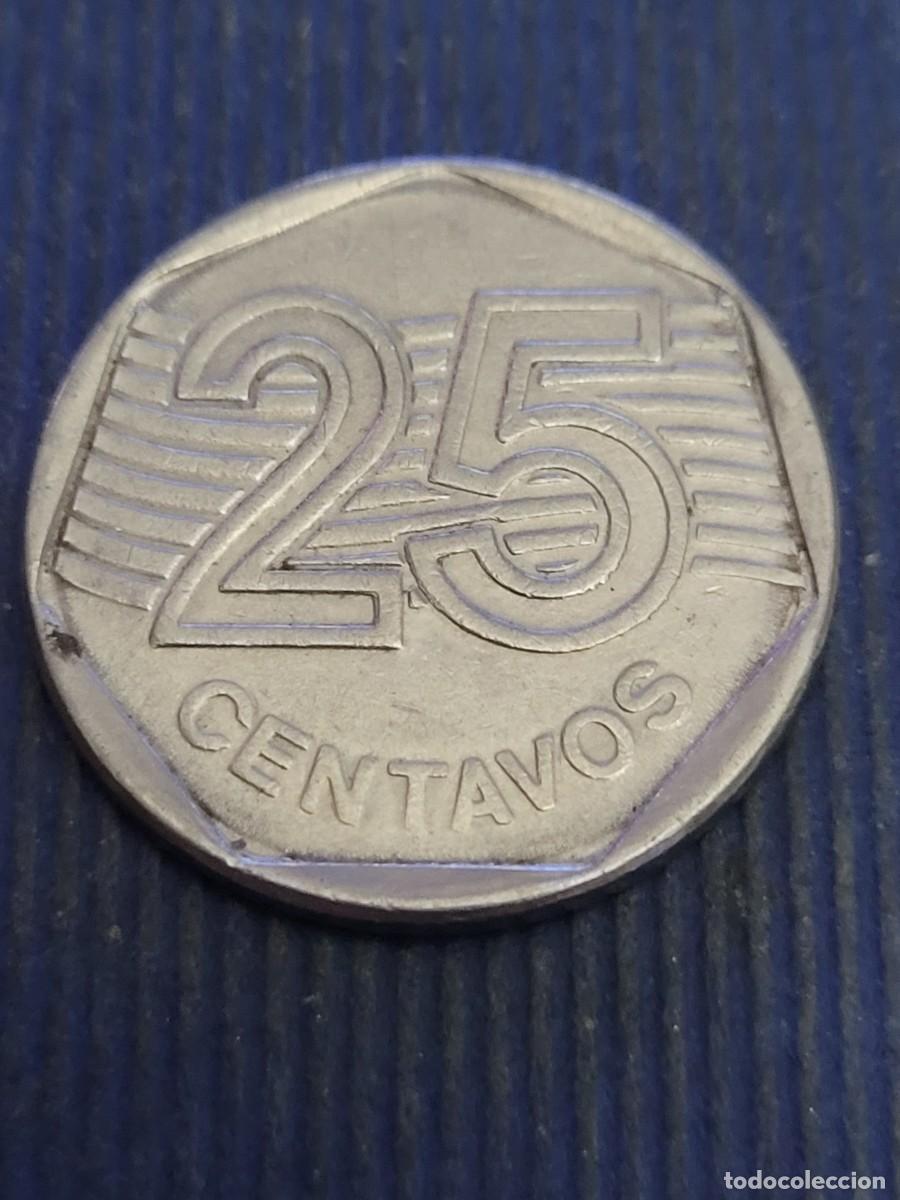 Monedas antiguas de Am&eacute;rica: Moneda 25 centavos 1995 Brasil - Foto 2