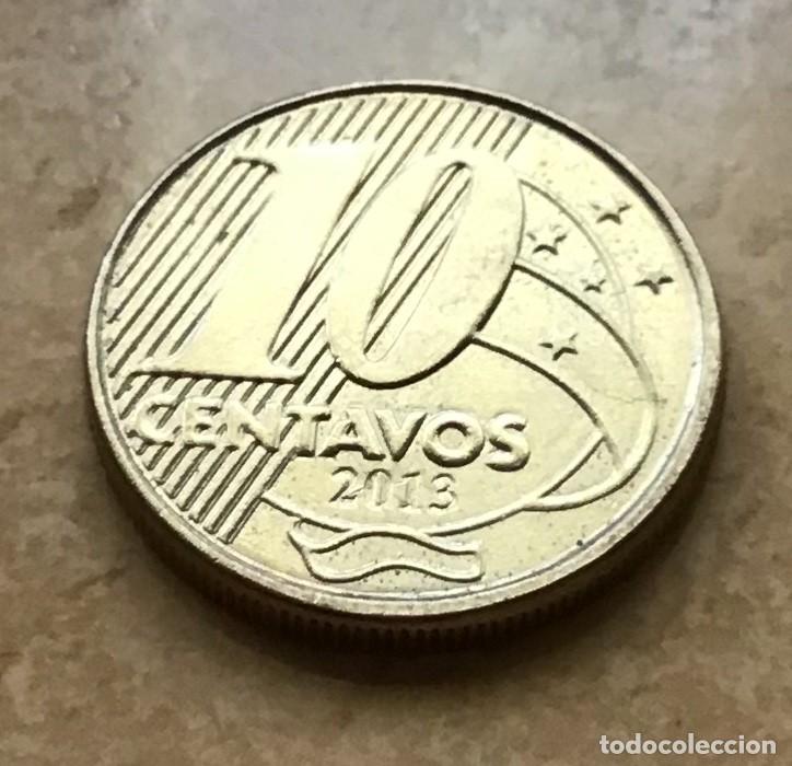 Monedas antiguas de Am&eacute;rica: 10 centavos de Brasil. A&ntilde;o 2013 - Foto 1