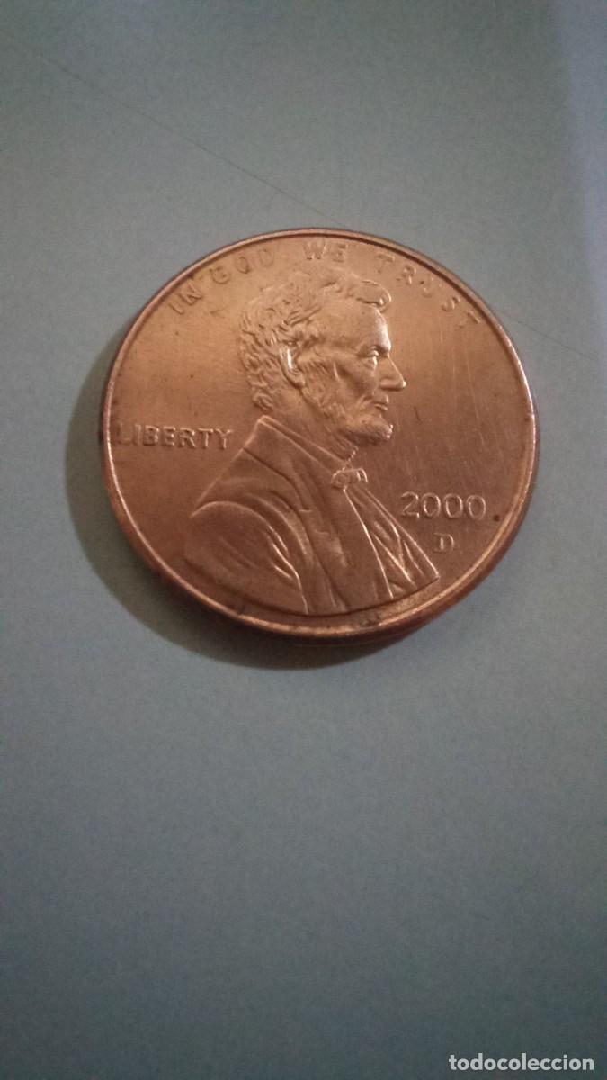 Monedas antiguas de Am&eacute;rica: Moneda de EEUU de 1 centavo, 2000 D - Foto 1