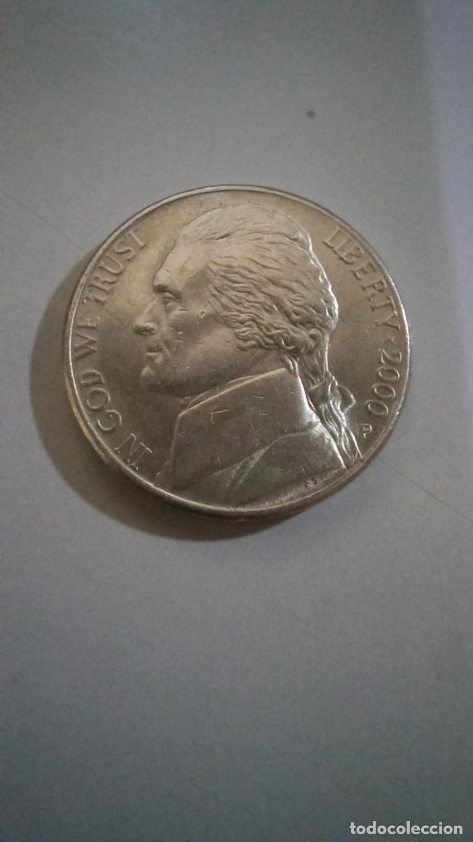 Monedas antiguas de Am&eacute;rica: Moneda de EEUU de 5 centavos, 2000 P - Foto 1