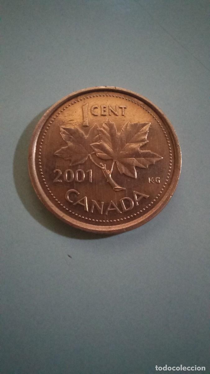 Monedas antiguas de Am&eacute;rica: Moneda de Canada de 1 centavo, 2001 - Foto 2