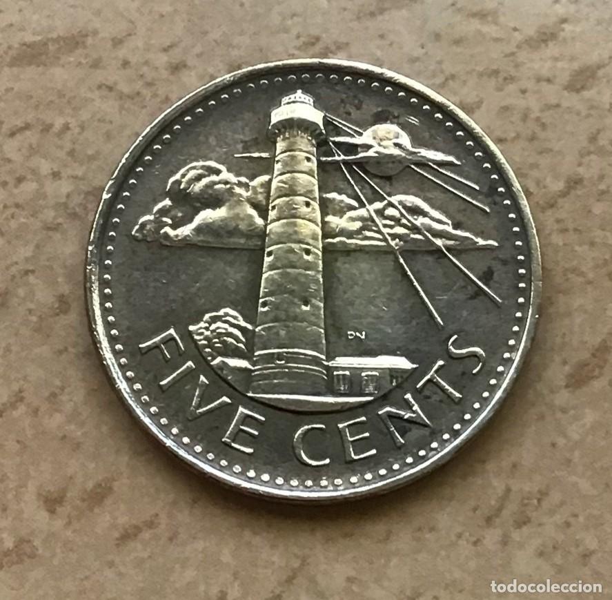 Monedas antiguas de Am&eacute;rica: 5 centavos de Barbados. A&ntilde;o 2012 - Foto 2