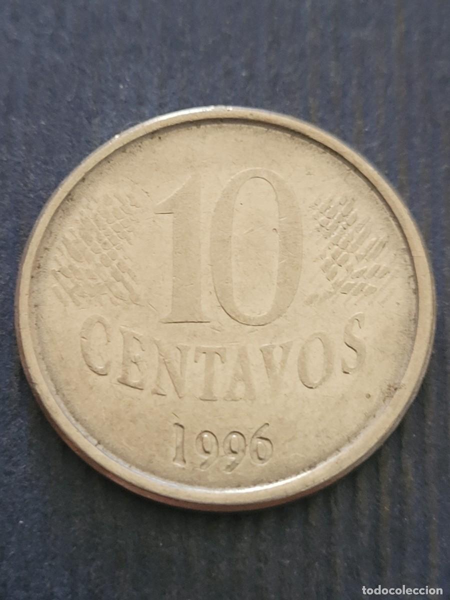 Monedas antiguas de Am&eacute;rica: Moneda 10 centavos 1996 Brasil - Foto 2