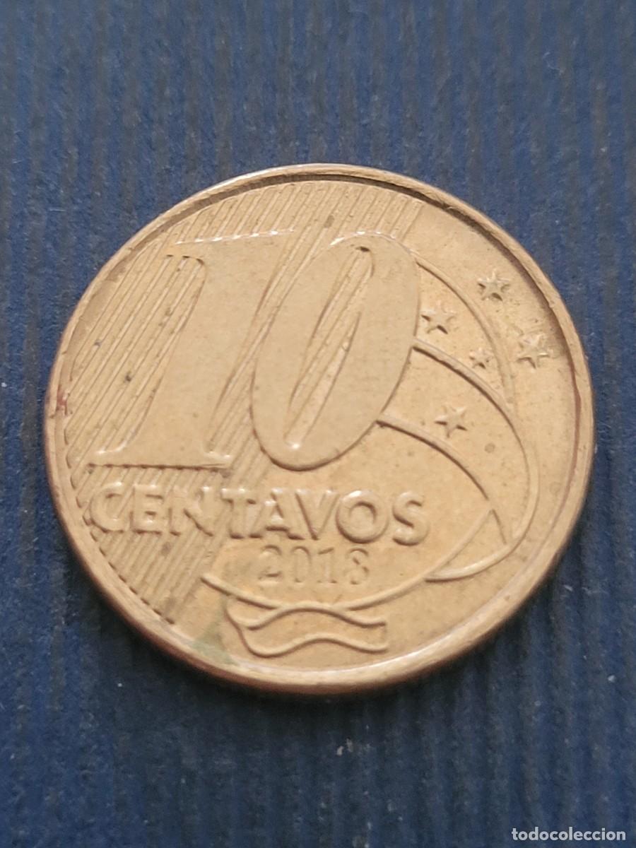 Monedas antiguas de Am&eacute;rica: Moneda 10 centavos 2018 Brasil - Foto 2