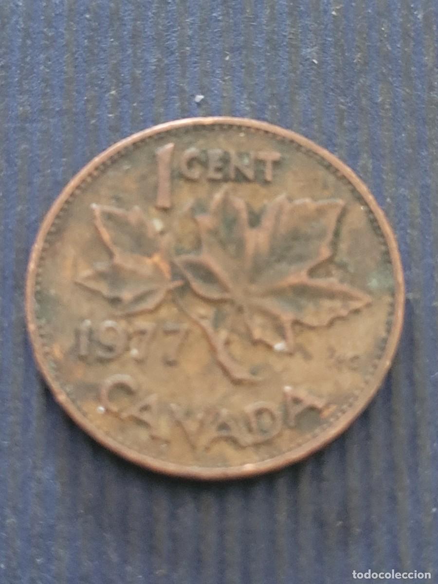 Monedas antiguas de Am&eacute;rica: Moneda 1 centavo 1977 Canad&aacute; - Foto 2